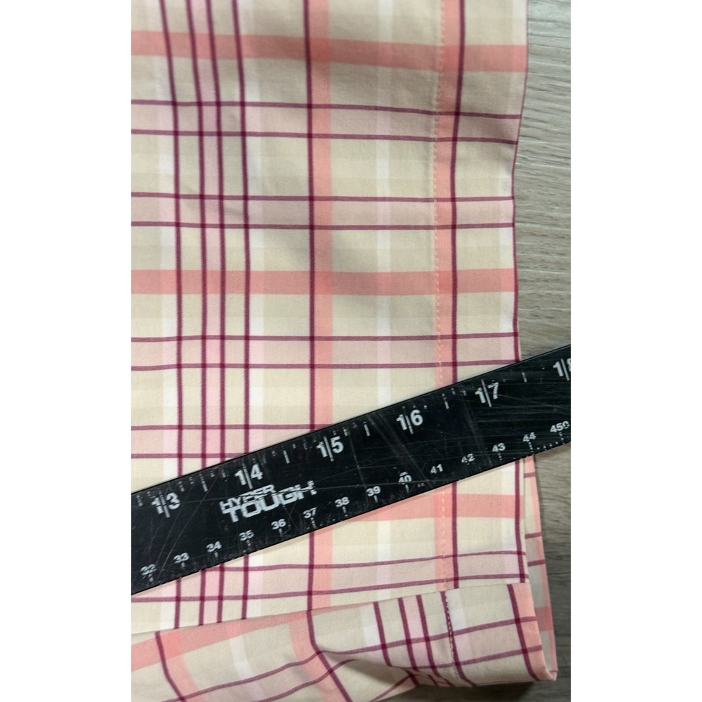 Adidas Pedal Pusher Bermuda Shorts Women's 14 Climalite Stretch Pink Plaid NWT - Picture 12 of 14